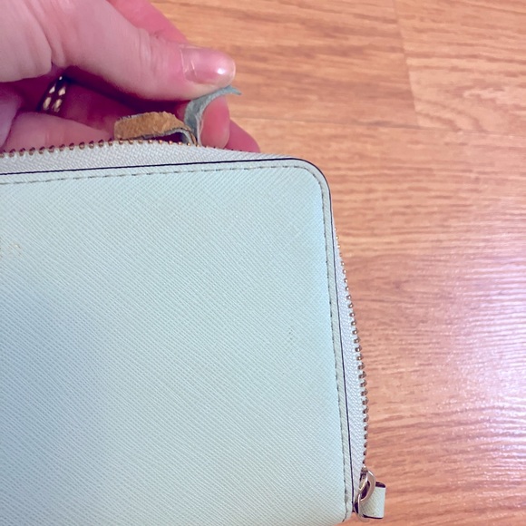 SOLD - Kate Spade Large Teal Wallet - Picture 6 of 12